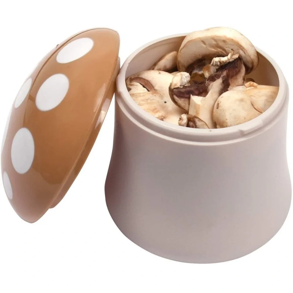 Hutzler Mushroom Saver or Storage Container Brown/Toadstool Style - Picture 2 of 10